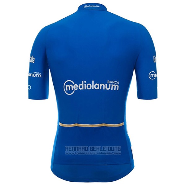 2017 Fahrradbekleidung Giro D'italien Blau Trikot Kurzarm und Tragerhose